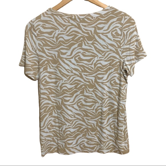 Jones New York Zebra Print Top PM - Picture 3 of 5